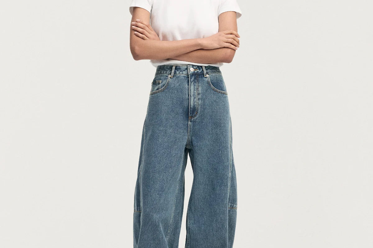 Jeans Emma de ajuste holgado con tiro suelto