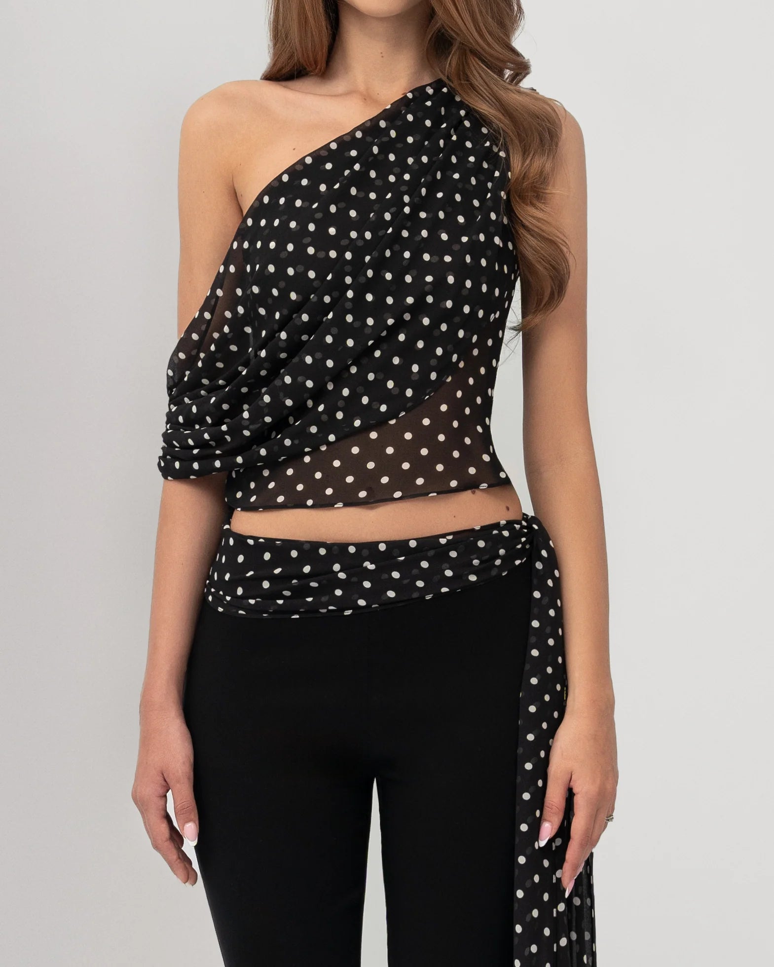 まる】ans dots loevner shoulder tops Ans Dotsloevner