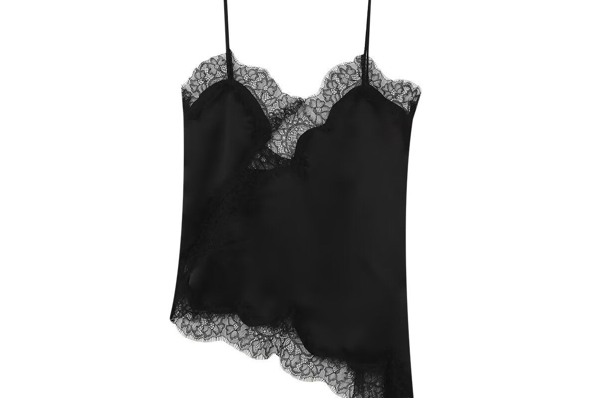 Top asimétrico de encaje Elise