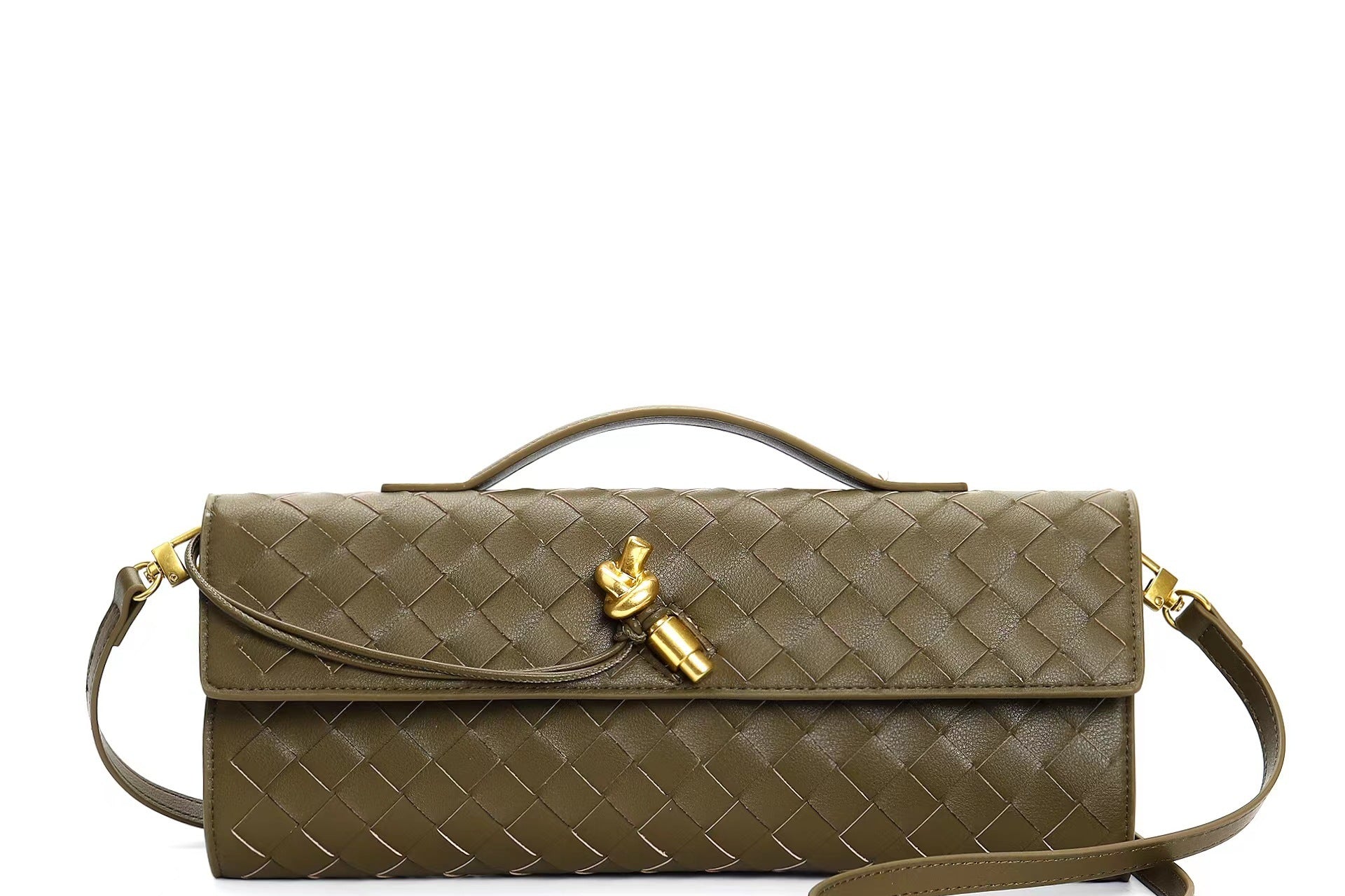 Diana bolso de mano tejido de cuero