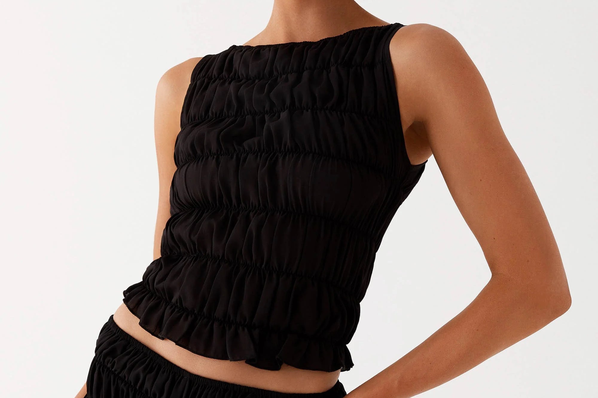 Conjunto coordinado fruncido de junio