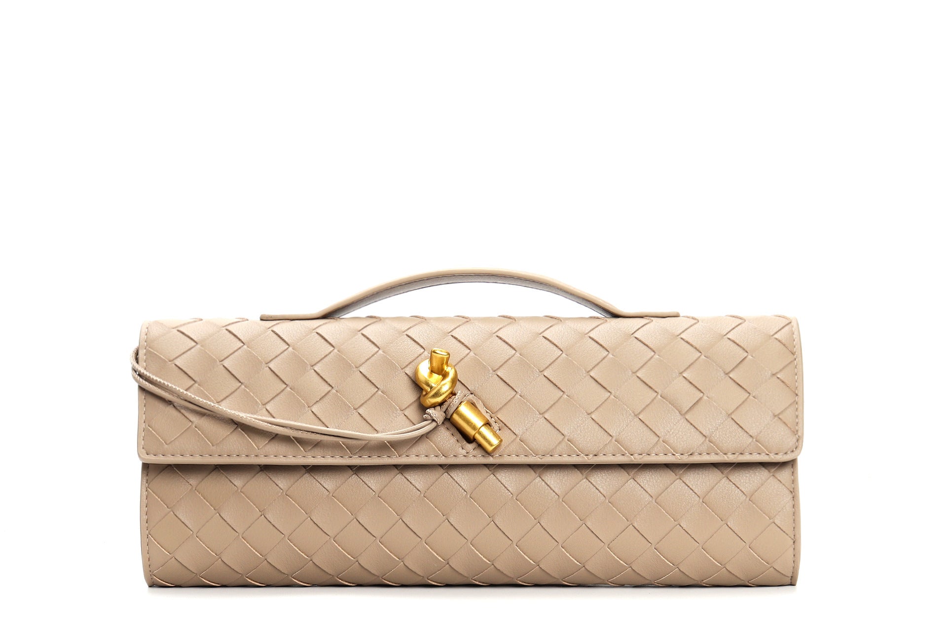 Diana bolso de mano tejido de cuero