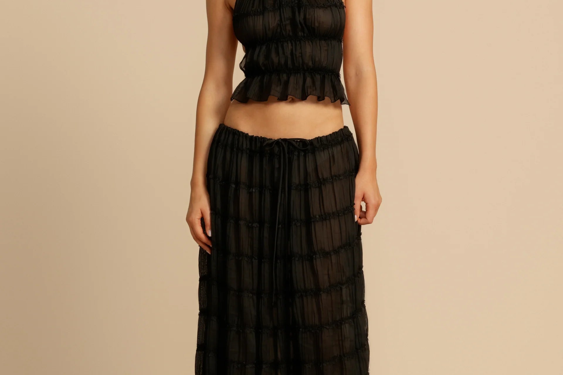 Georgina ruffled romantic set