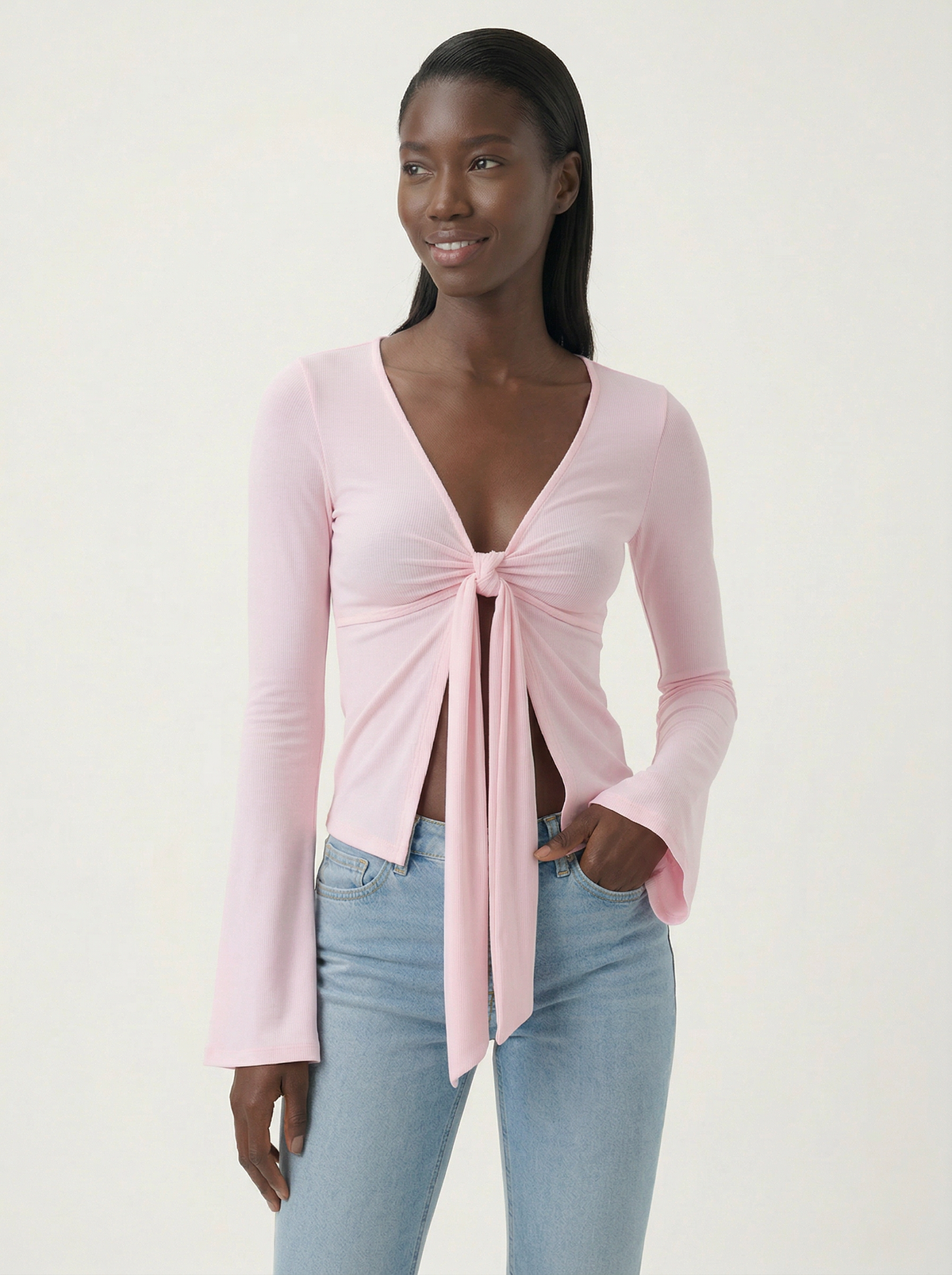 Julie tied long sleeve top – Lizz Loves