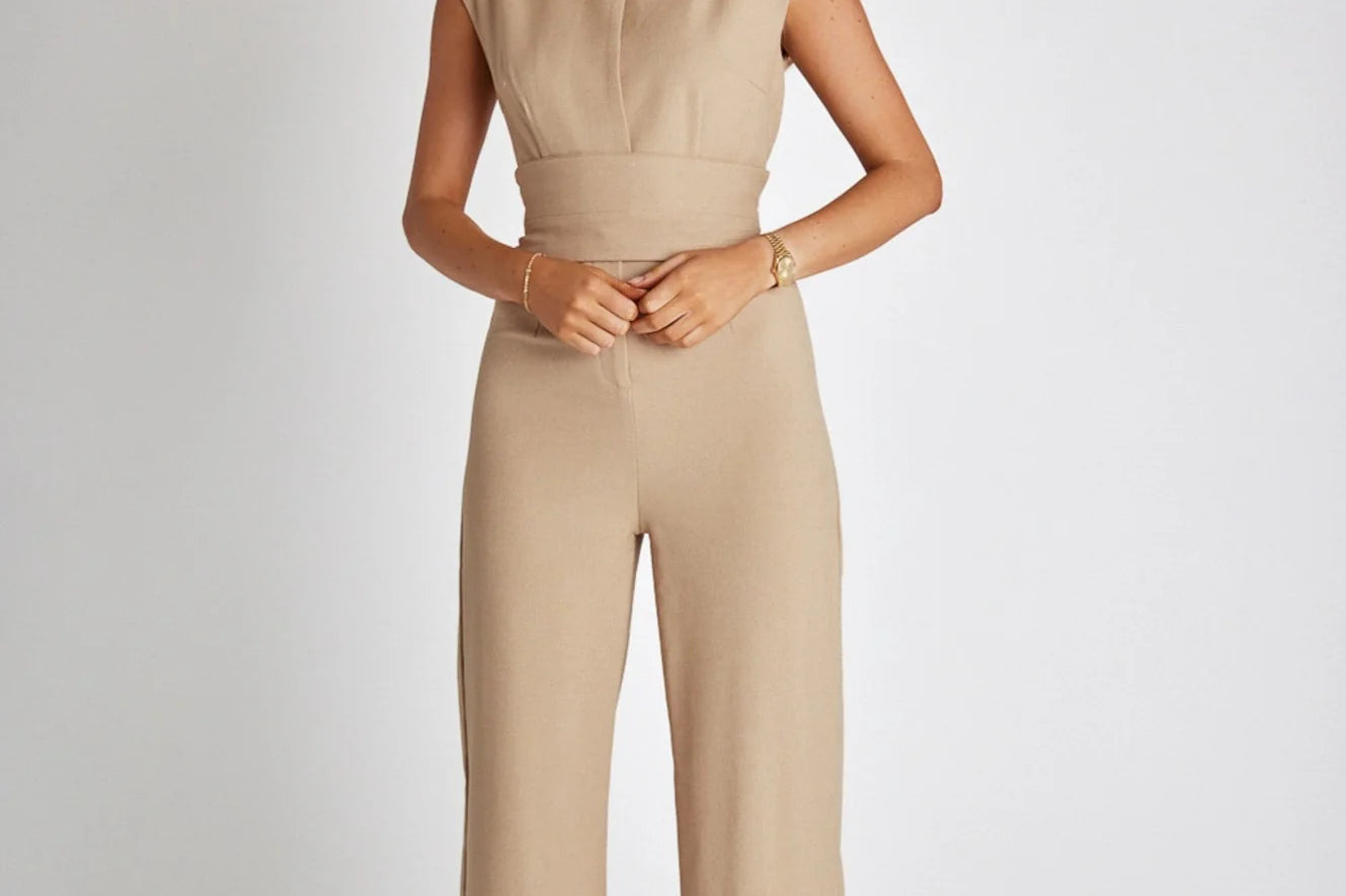 Nina mouwloze jumpsuit