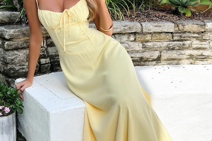 Jade romantische maxi-jurk
